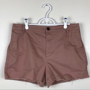 Madewell Blush Cut Off High Waisted Shorts